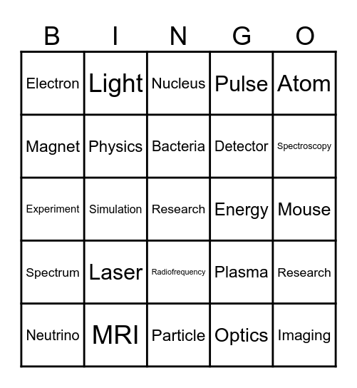 Science Academy 2026 Bingo Card