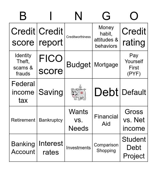 Budgeting Moves Bingo Card