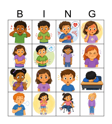 Body Clues Bingo Card