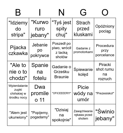 R U D Y    B I N G O Bingo Card