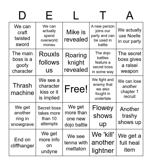 Untitled Bing Bingo Card