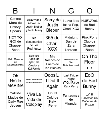 Bingo Card