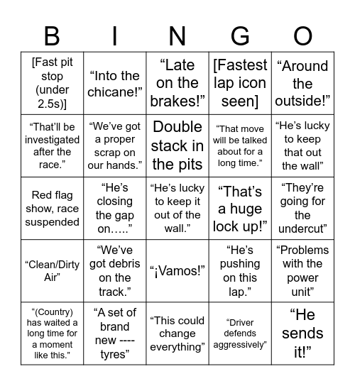 "phrases"      [seen on screen]       moments Bingo Card