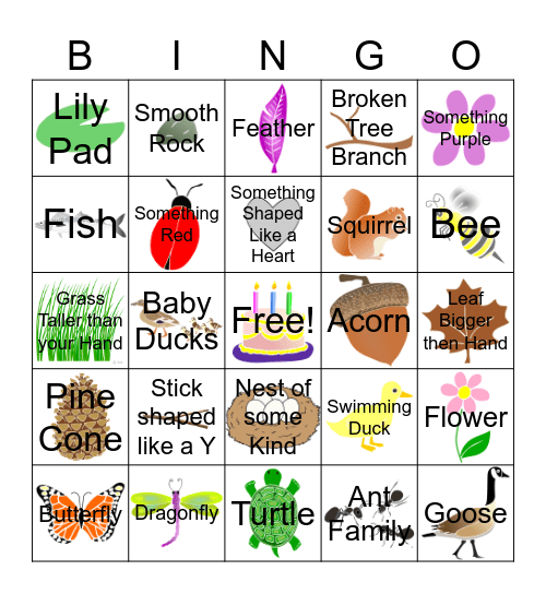 Penny's Birthday Pond Bingo! Bingo Card