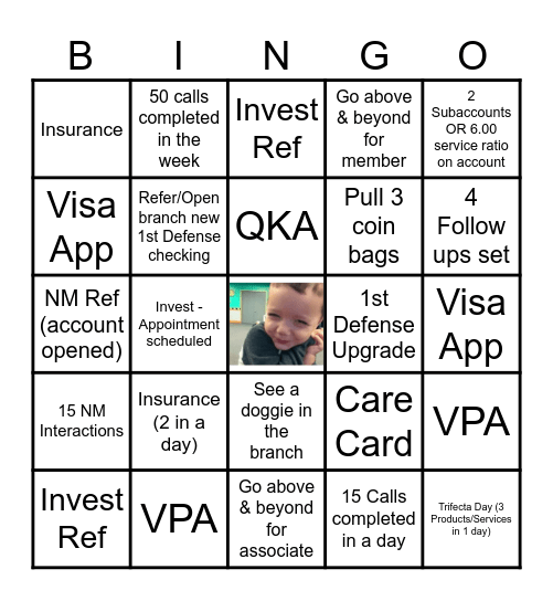 Bingo! Bingo Card