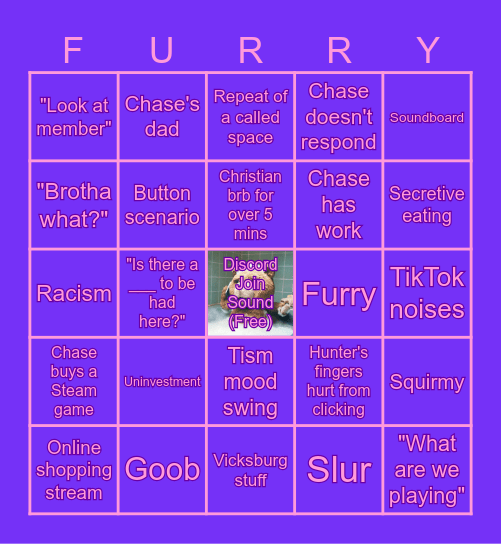 The Kitchen BINGO Card