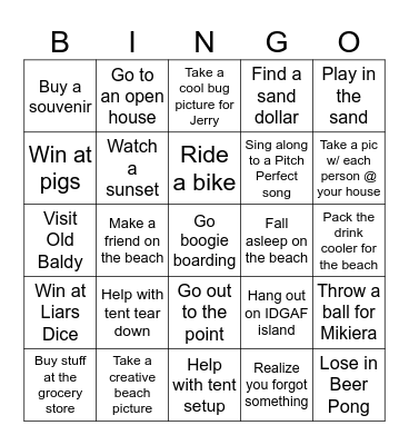 BHI Bingo 2026 Bingo Card