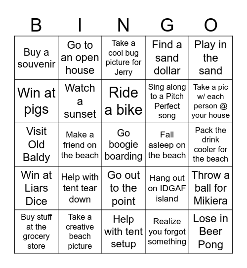 BHI Bingo 2026 Bingo Card