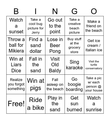 BHI BINGO 2026 Bingo Card