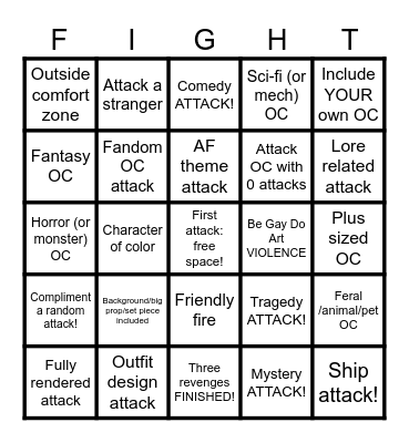 2026 BE GAY DO ART Bingo Card