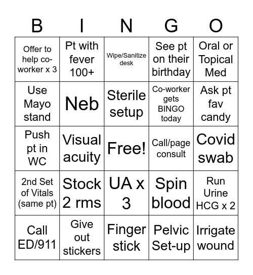 SC2 UC Bingo Card Bingo Card