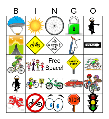 Bike Safety Bingo! Bingo Card