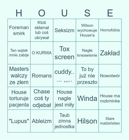 Dr Freak S07 Bingo Card
