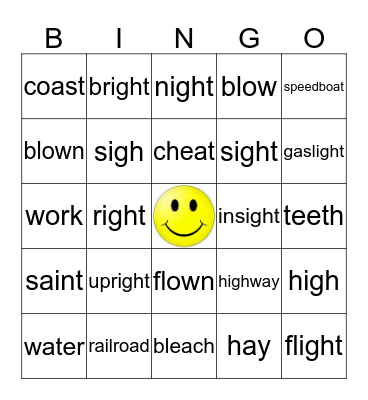 Level 2 Lesson 10 Bingo Card