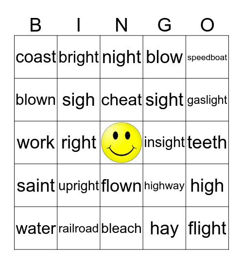 Level 2 Lesson 10 Bingo Card