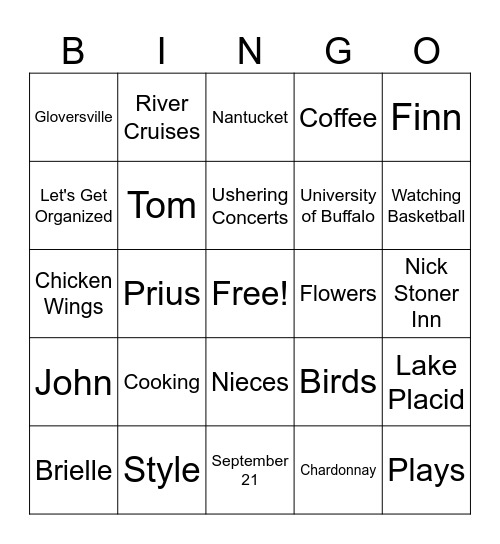 Anne's 80th Birthday Bingo! Bingo Card