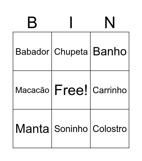 Bingo Card