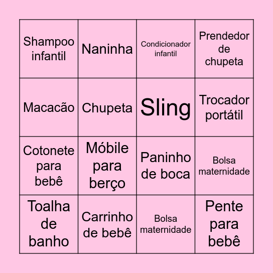 Chá da Celine Bingo Card