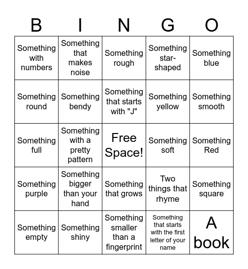 JESSIE'S BIRTHDAY SCAVENGER HUNT BINGO!!! Bingo Card