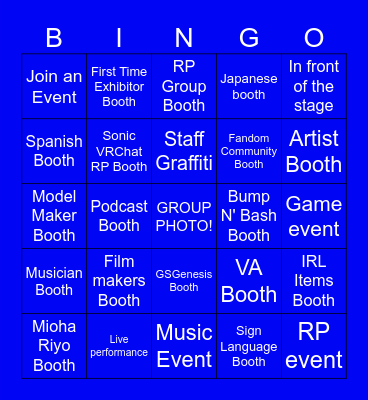 PJKT FEST BINGO Card