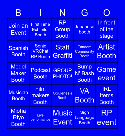 PJKT FEST BINGO Card
