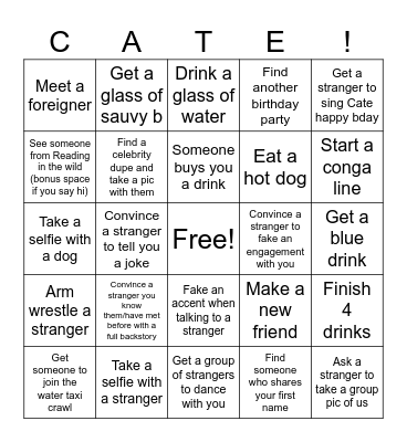 C8 IS 28!!!!!! Bingo Card