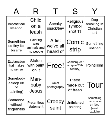 The Met Bingo Card