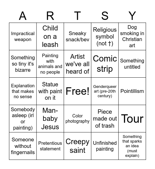 The Met Bingo Card