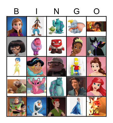 DISNEY MAGICAL Bingo Card