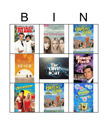 Ocean TV Shows Bingo Card