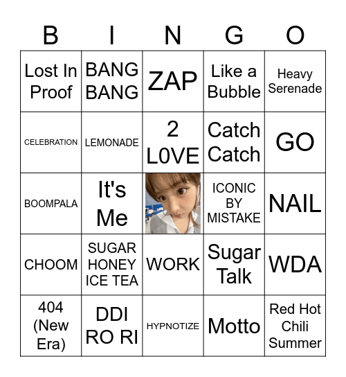 2026 GG BINGO! Bingo Card