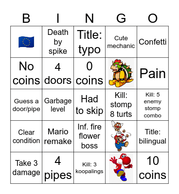Bario Baker Bwo Bingo Card