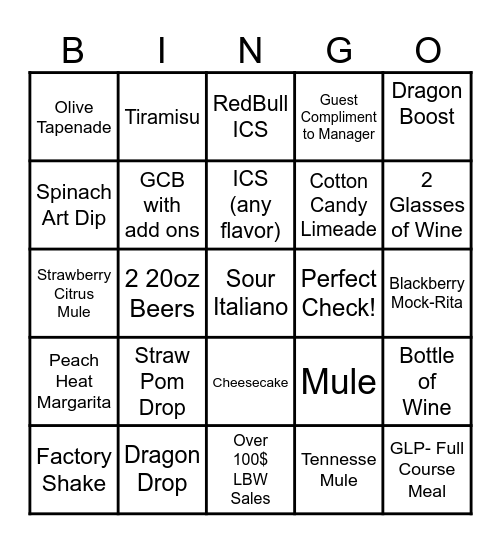 Saturday 6/27/26- 5 Winners- diagonal/blackout/vertical, horizontal, X Bingo Card