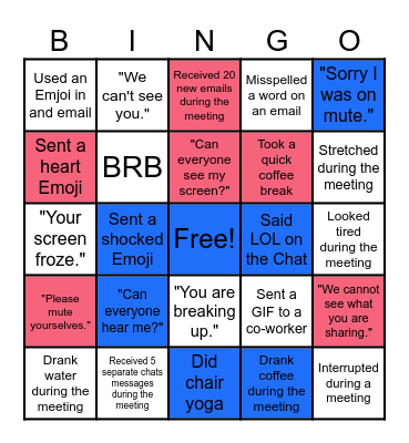 Remote Bingo Card