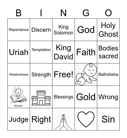 Old Testament Bingo Card