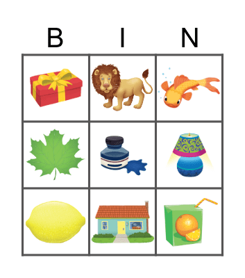 Oxford Phonics World 1 Bingo Card