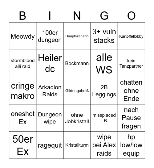 Mentor Roulette 69 Bingo Card