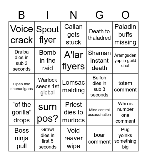 Zulbingo Card