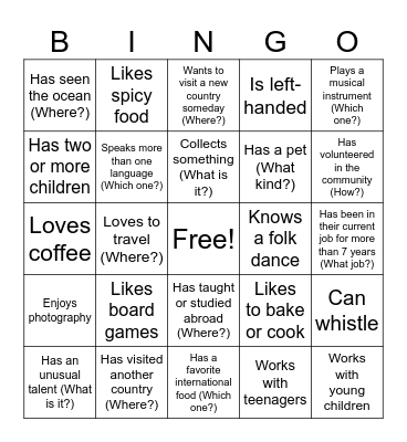 Hungary Teacher Appreciation Bingo Card