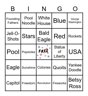 4th of July Bingo! Bingo Card
