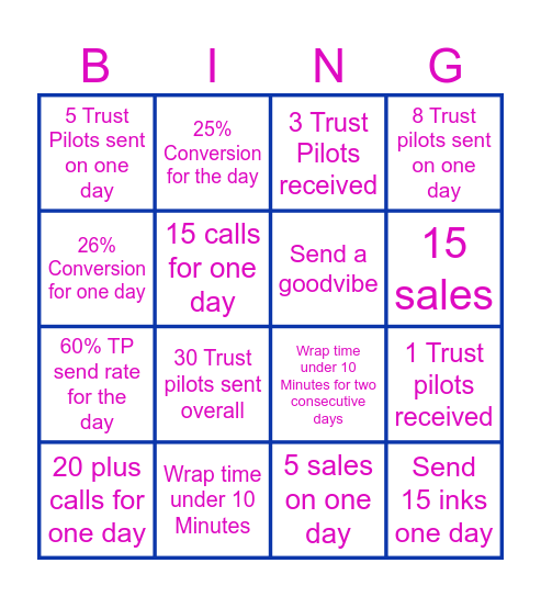 New starters Octo Bingo! Bingo Card