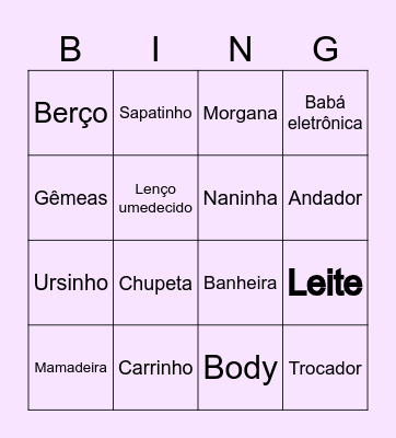 Bingo da Morgana e Maeve Bingo Card