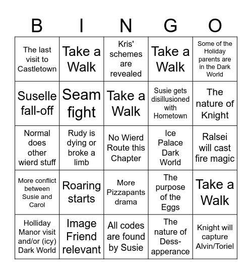 Chapter 6 Bingo Card