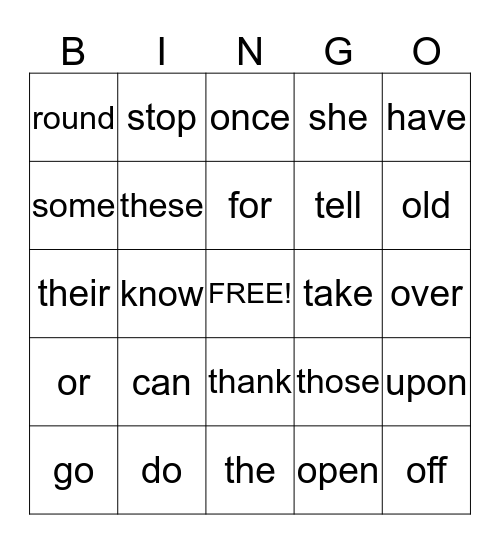 RTI Bingo Week Two-Even Bingo Card