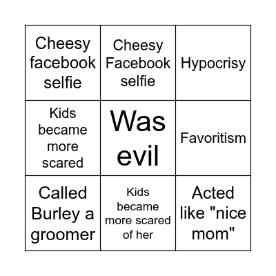 What did Angela Joe Schmitt do this time? Bingo Card
