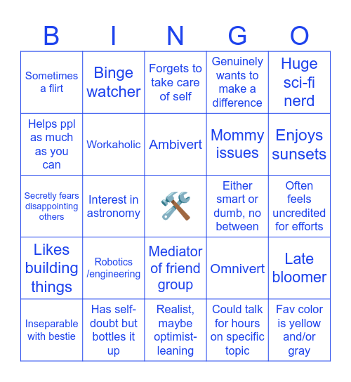 PSAS(L) Kinnies - Ratchet Bingo Card