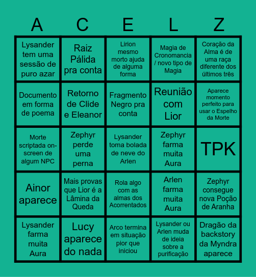 CdS BINGO Card