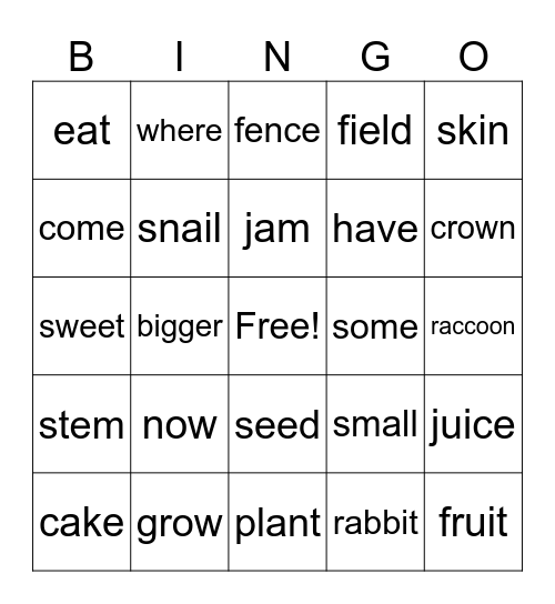 Easy Link Starter 2 L 1-3 Bingo Card