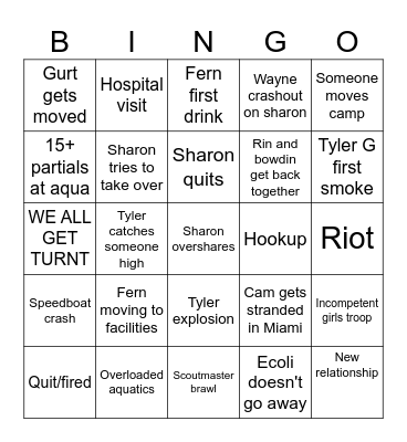 Week 2 Bingo Card