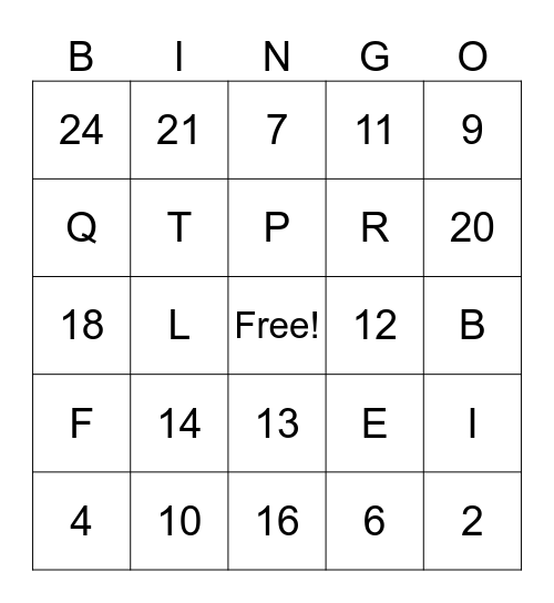 Beautiful Bingo Lovers Party Bingo Card
